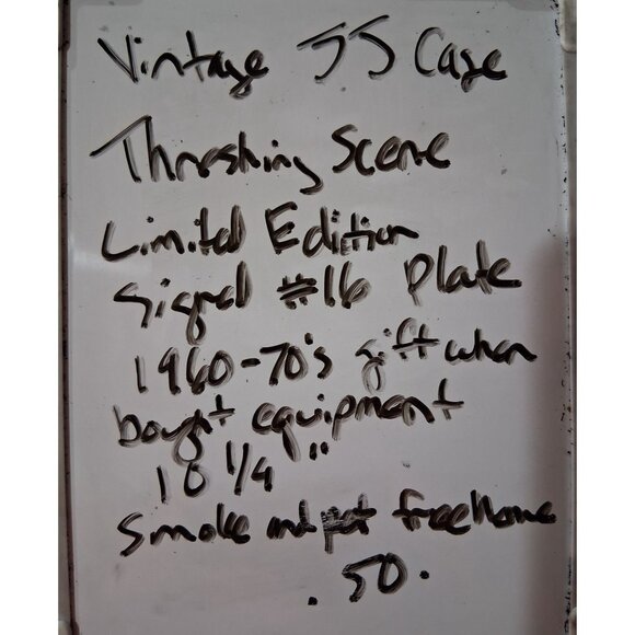 Limited Edition Threshing Scene Collectors Plate SUPER RARE - Picture 7 of 7